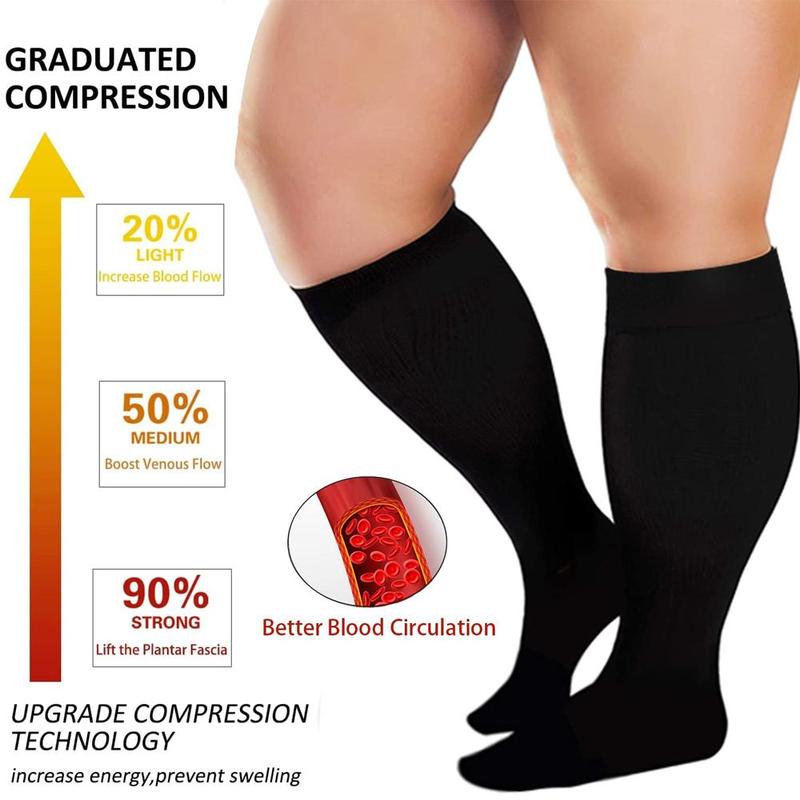 Sports Sock for Women and Men, 1 Pair Non-slip Ankle Calf Sock for Running, Cycling, Travel, Hiking, Gym Accessories