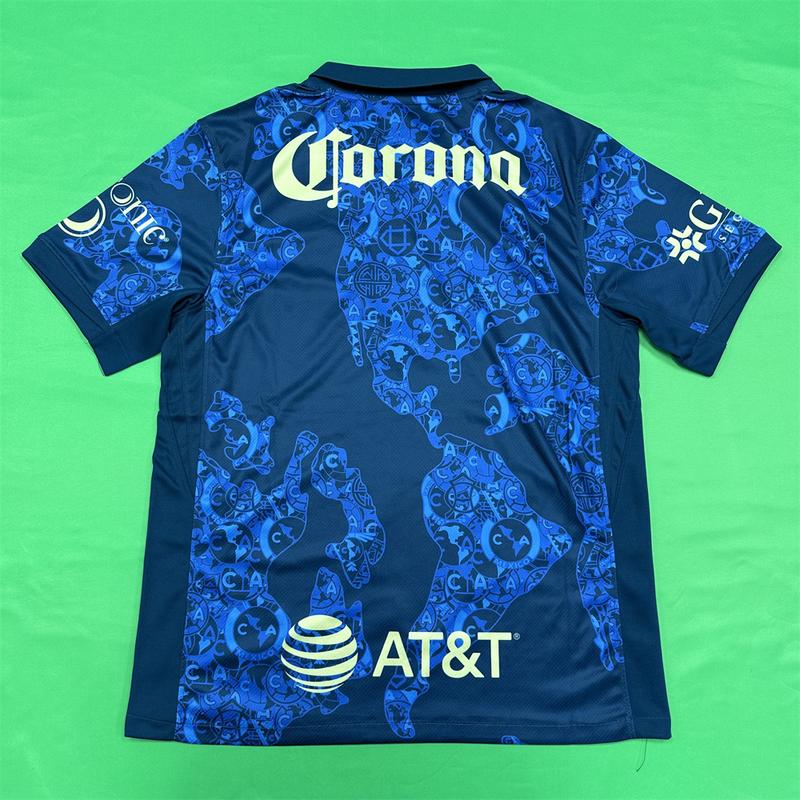 NIKE 24 25 Club America White Home Away Second Away Training Jersey Short Sleeve Top Soccer Jerseys Quick Dry LIGAMX