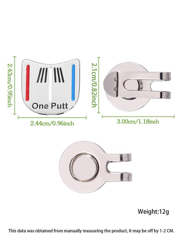 One Putt Golf Hat Clip, Sturdy and Durable Magnetic Golf Ball Marker, Golf Accessories for Men & Women, Wonderful Gift for Golfers