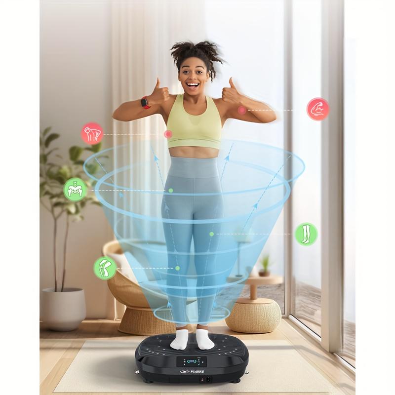 Flybird Vibration Plate - 4D & Oscillation Two Types Vibration Platform for Whole Body Workout, Bone Density Building, Lymphatic Drainage Exercise Machine