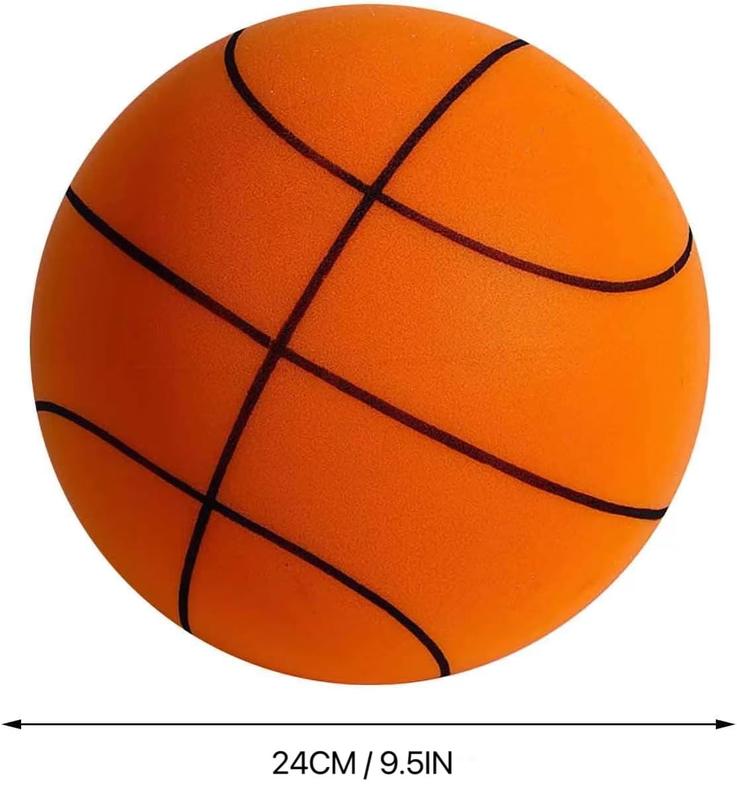 Silent Basketball Foam Basketball Indoor Training Ball Standard Hush Handle Basketball, Quiet Basketball Dribbling Indoor, Silent Swish Basketball 24cm