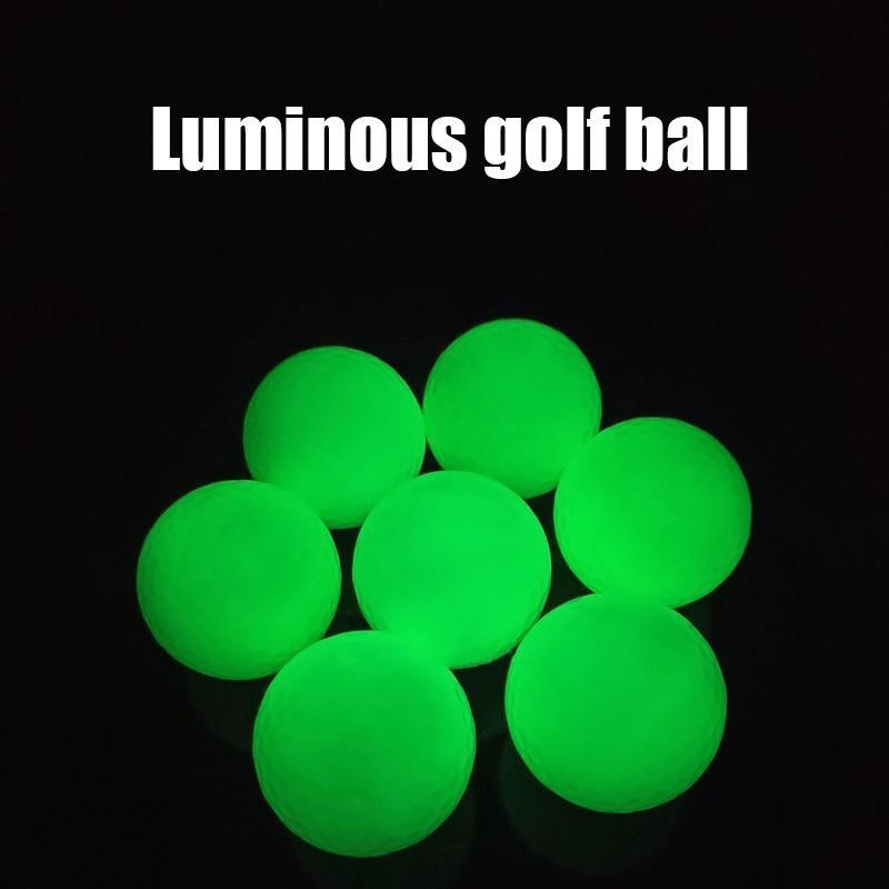 Golf Luminous Ball, 6 Counts set Glow in The Dark Golf Ball, Night Training Golf Ball, Outdoor Sports Equipment for Golf Enthusiastic