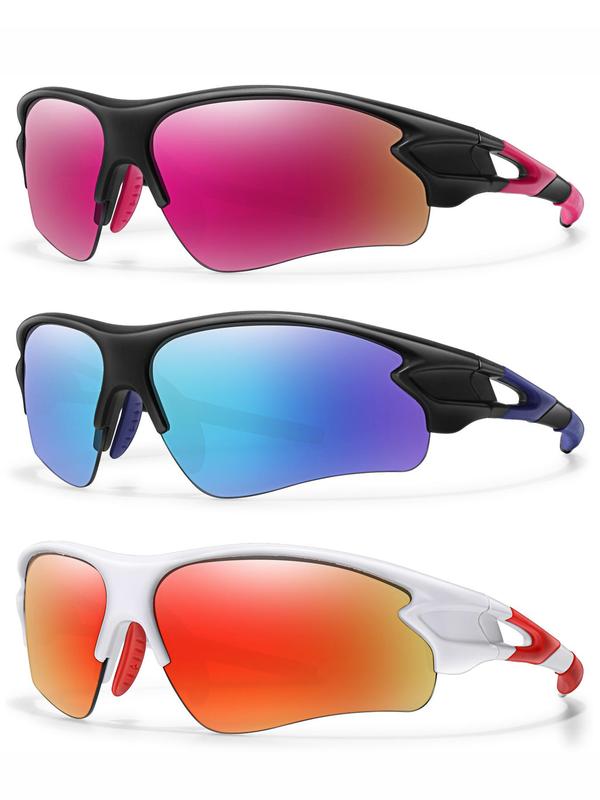 Unisex's Outdoor Sports Sunglasses, Sporty Windproof Sunglasses for Cycling Hiking Running Travel, Sports Eyewear for Men & Women