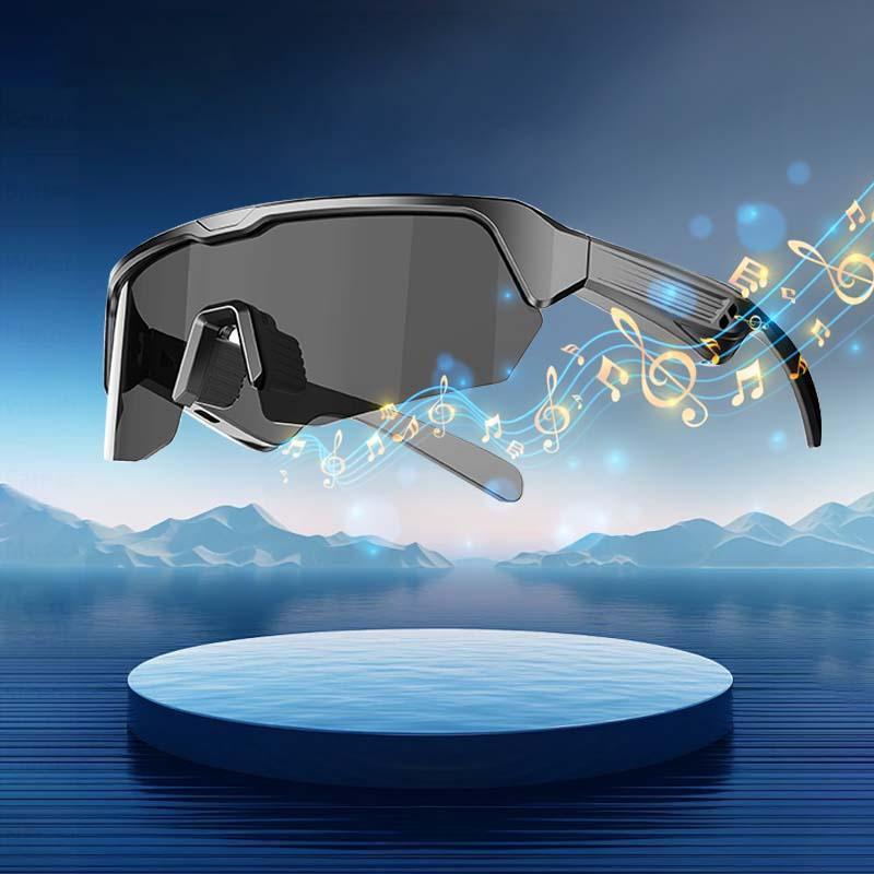 Smart Glasses, Outdoor Cycling Bluetooth-compatible Smart Glasses, Rechargeable Anti-blue Light & UV Glasses, Long Standby Glasses, Ski Glasses, Gift for Men & Women