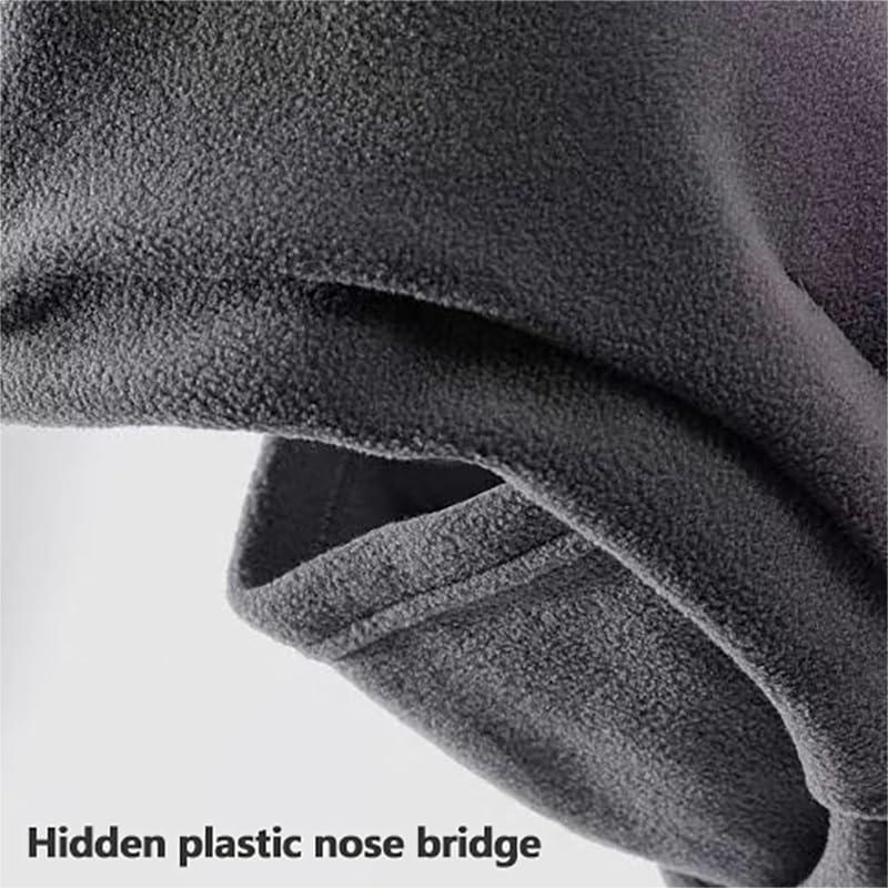 Women Men Winter Balaclava Hooded Scarf Windproof Warm Neck Gaiter Outdoor Coldproof Face Covering Ski Mask for Motorcycle, Cycling, Skiing