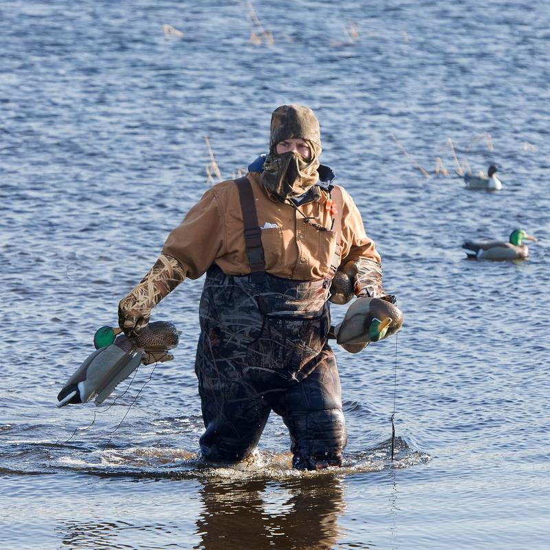 Waterproof Neoprene Duck Decoy Gloves - Insulated Blind Gauntlet Stay Warm and Dry in Waterfowl Hunting