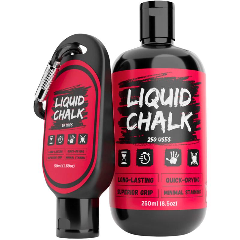 POWER GRIP Liquid Chalk - Mess Free Gym Chalk for Weightlifting, Rock Climbing & More - Dry Hands & Improve Grip Quickly hydrophobic  chalk