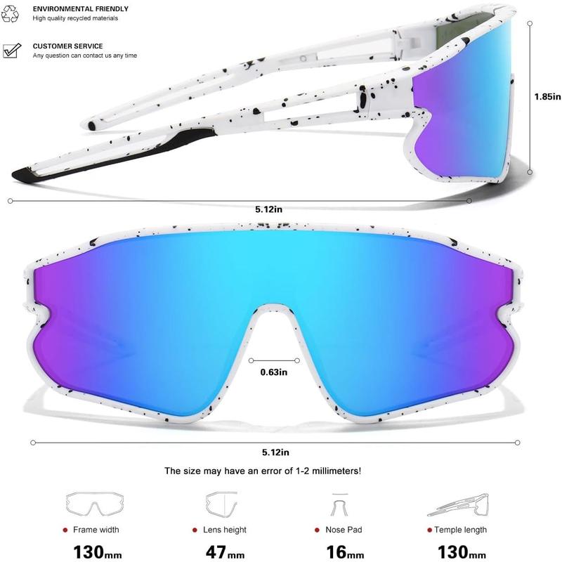 Sunglasses, Youth Baseball Sunglasses Polarized  Cycling Shades for Boys Girls Lightweight Frame