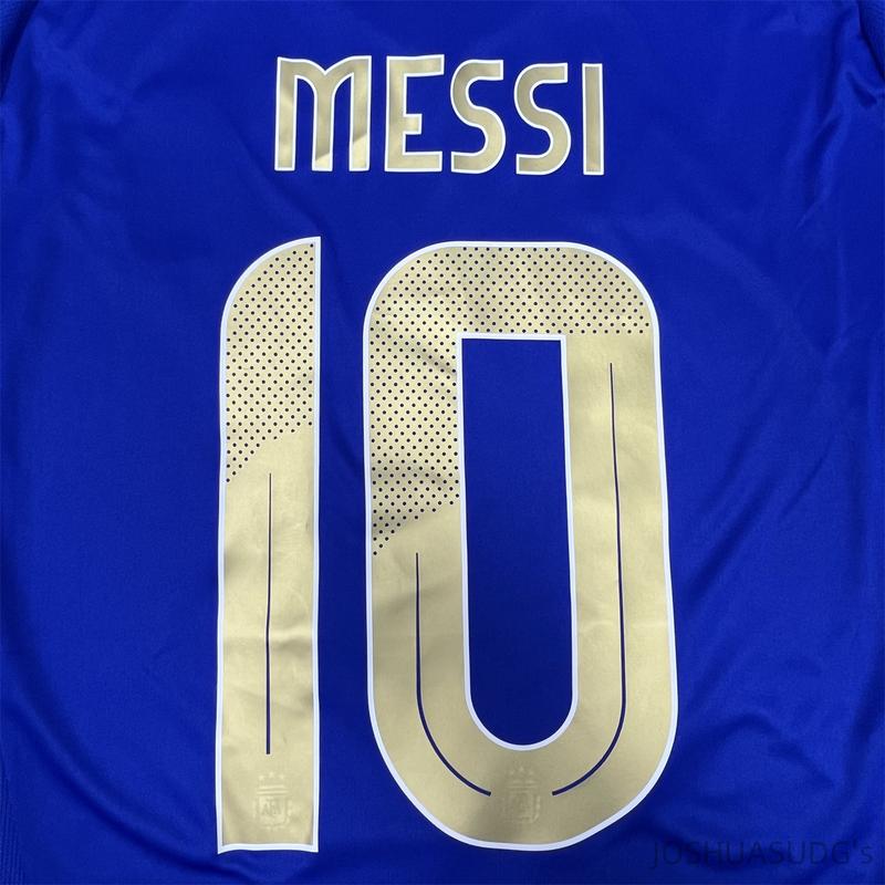 2024 Copa America Argentina Away Messi NO.10 Blue Short Sleeve Soccer Jersey