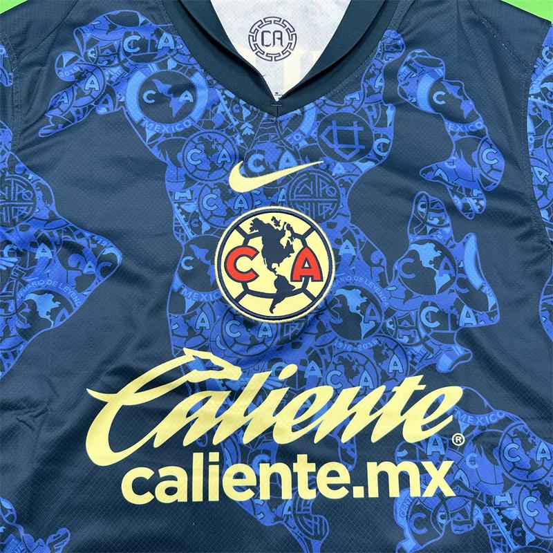 NIKE 24 25 Club America White Home Away Second Away Training Jersey Short Sleeve Top Soccer Jerseys Quick Dry LIGAMX