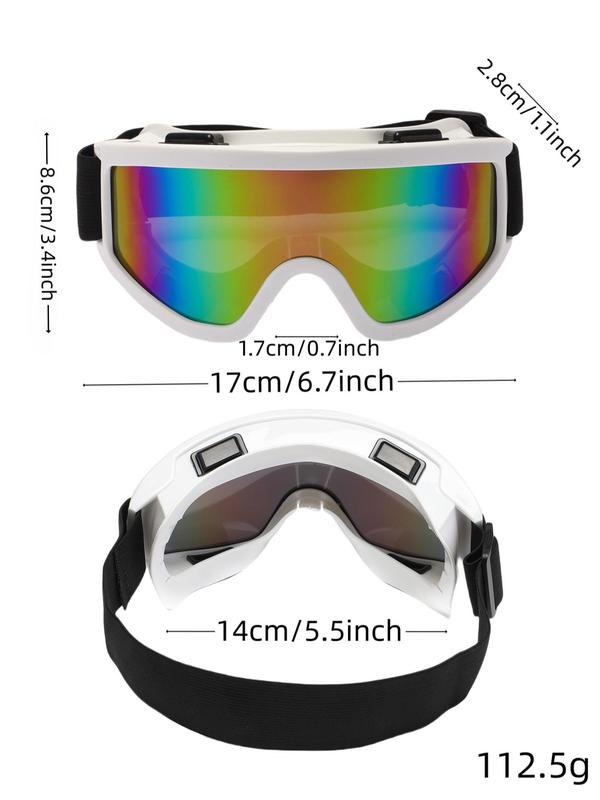 Ski Goggles, Adjustable UV Protection Ski Goggles with Adjustable Lens, Outdoor Sports Goggles for Skiing, Snowboarding, Motorcycle Riding