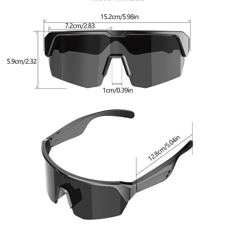 Smart Glasses, Outdoor Cycling Bluetooth-compatible Smart Glasses, Rechargeable Anti-blue Light & UV Glasses, Long Standby Glasses, Ski Glasses, Gift for Men & Women