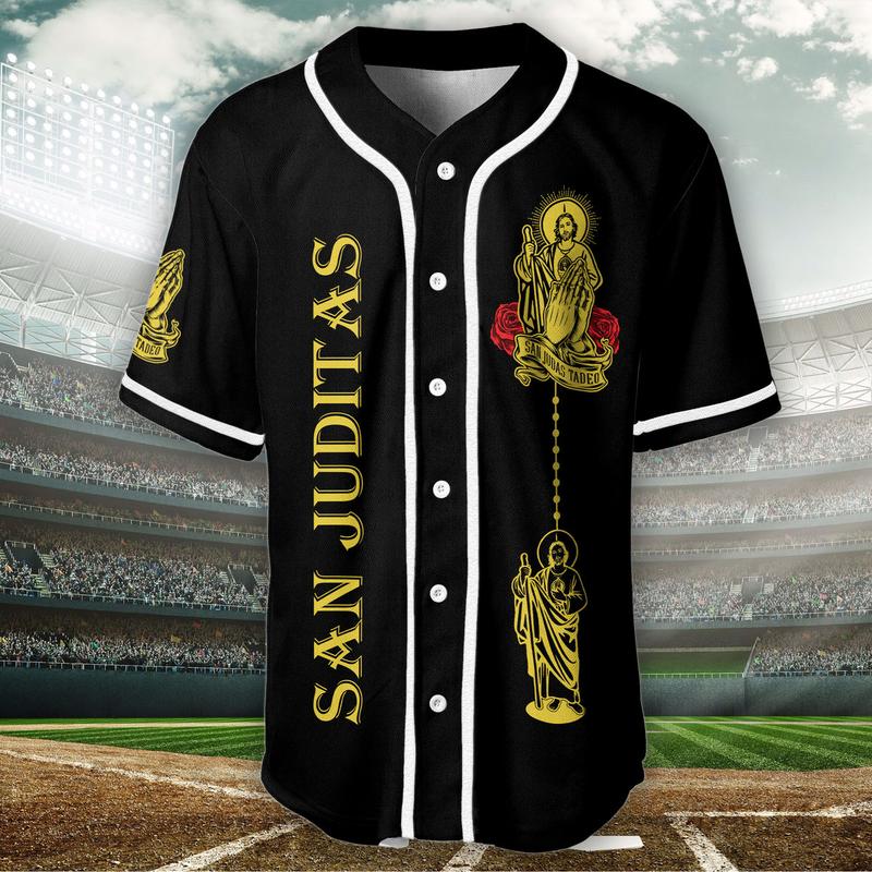 Camisas De San Judas Tadeo Jersey, Sanjuditas Baseball Jersey, Gift Mexcico Jersey for Men and Women, Baseball Jersey Style