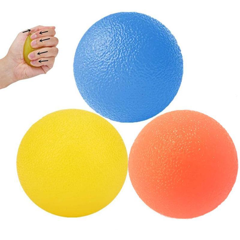 Hand Grip Strength Trainer, 3 Counts Resistance Hand Exercise Ball for Hand Finger Wrist Muscles, Multi-use Stress Relief Squeeze Balls Set