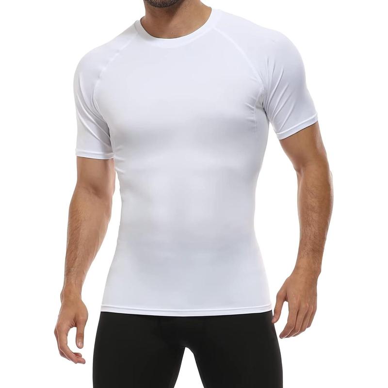 6 or 4 Pack Men's Compression Shirt Short Sleeve Athletic Baselayer Sports T Shirts Workout Tops for Men