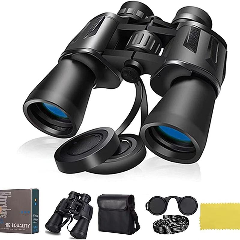 HD Binoculars, 20x Magnification Binoculars, Waterproof and Fog Resistant Night Vision Binocular, High-definition Portable Telescopes for Outdoor