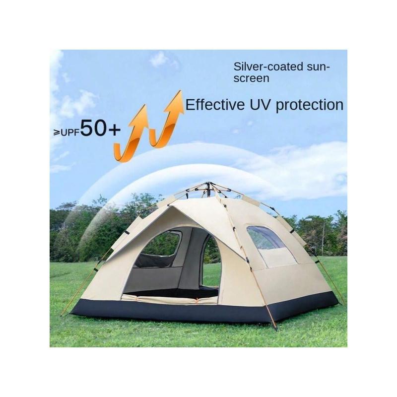 Outdoor Camping Automatic Quick Opening Tent, Silver-Coated Waterproof Sunshade Picnic Tent