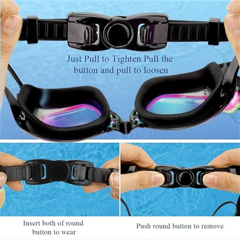 Swim Goggles, Pool Goggles Anti-Fog&Anti-UV No Leaking Adult Men Women Teenagers