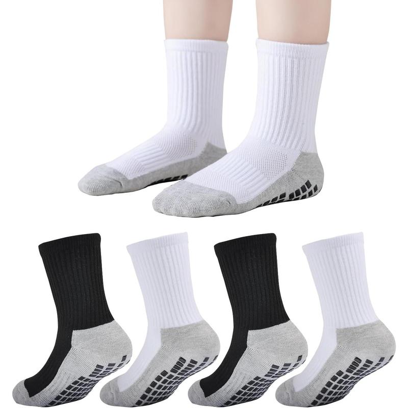 Grip Soccer Socks  Boys Non Slip Socks Cushioned Athletic Socks For Girls Youth Football 4T-14