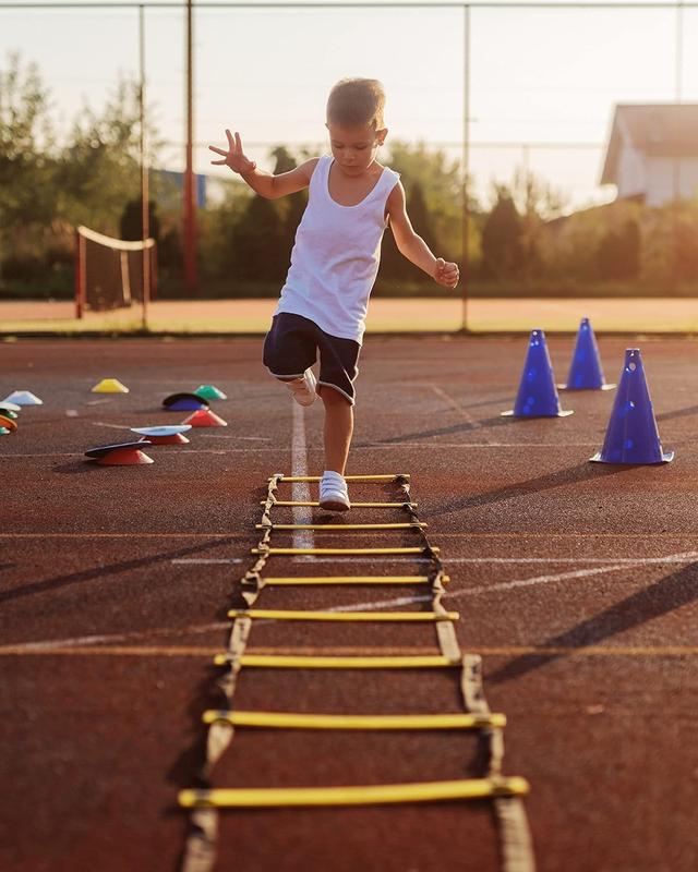 20ft Speed Ladder Agility Ladder Agility  Equipment for  & Adults, Football Ladder Soccer Ladder Workout Ladder Drills  Ladder Kit Exercise Ladder for Footwork