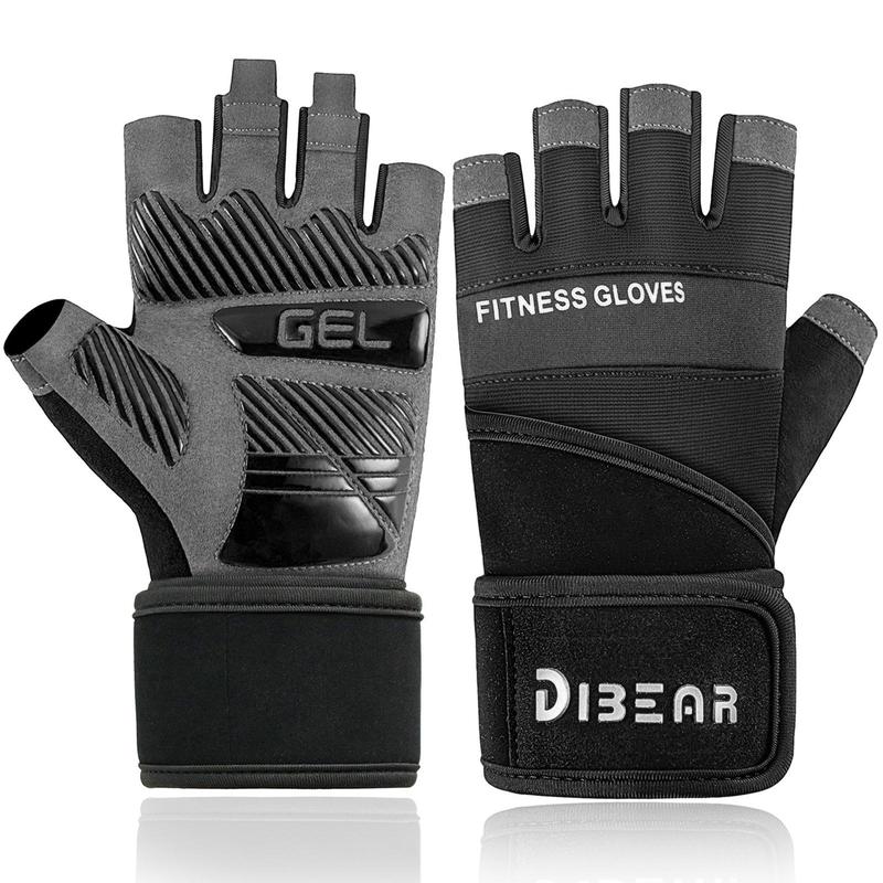 Non-slip Breathable Gym Gloves, 1 Pair Half Finger Sports Gloves for Men & Women, Fitness Gloves for Gym Workout