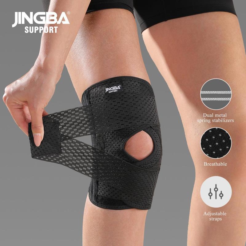 Breathable Knee Brace, Sports Knee Support with Adjustable Straps, Knee Protective Equipment, Sports Protective Gear for Running Jumping, Christmas Gift