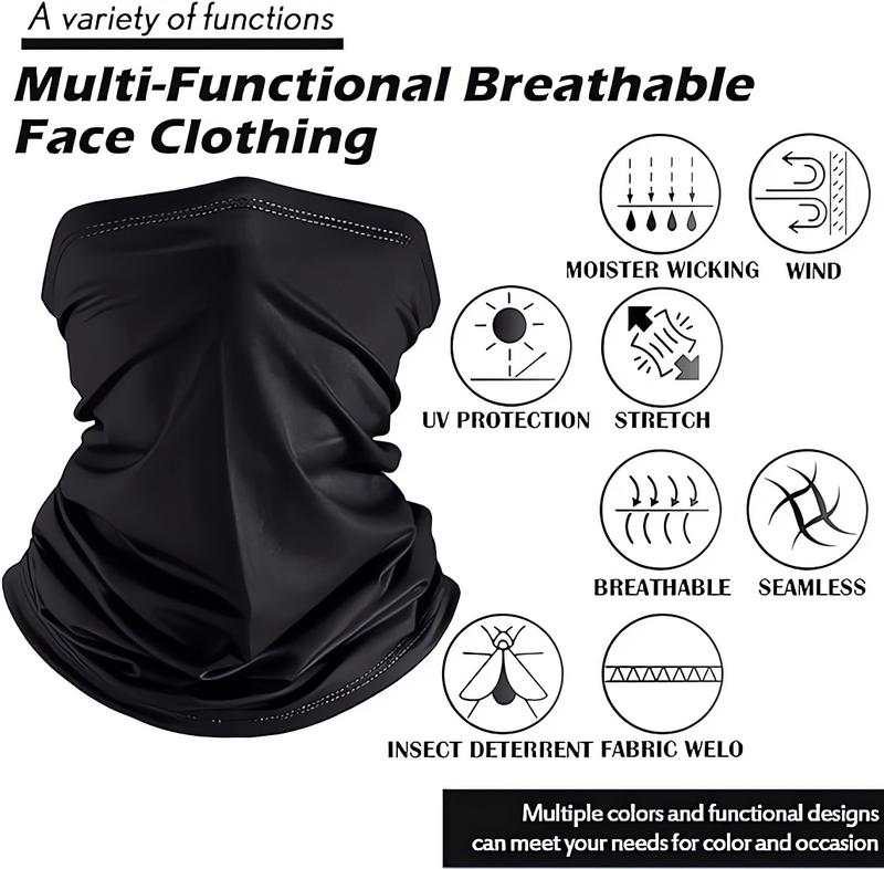 6 Pack Outdoor Sports Ice Silk Face Mask Scarf Men's and Women's Winter Ski Mask Balaclava