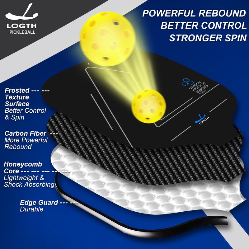 Pickleball Paddles Carbonfiber-Suitable for School and Club Pickleball Enthusiasts and Athletes