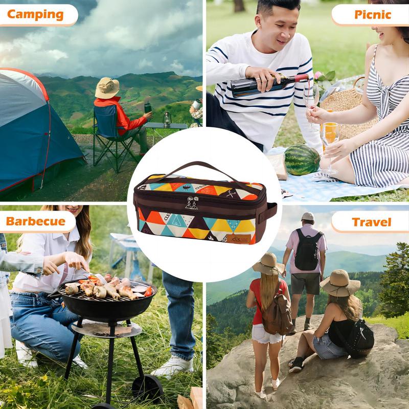 Outdoor Camping Storage Bag, Multifunctional Camping Utensils Organizer, Portable Travel Camping Storage Supplies