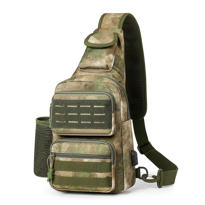 Outdoor Sports Bag, Multi-functional Zipper Chest Bag, Tactical Chest Bag, Casual Bag for Outdoor Sports