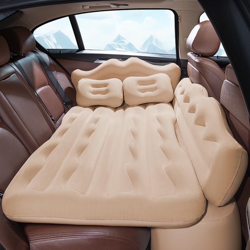 In car functionalinflatable mattress - equipped with 2air cushions, 1 large side shield, and 2air pillows for home , SUV car(trunk rear seat), outdoor (travel,beach), fully functional andconvenient (air pump, storage bag)