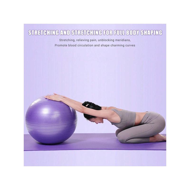 45cm Soft Exercise Ball, Anti-Burst Yoga Ball , Stability Swiss Ball W  Pump For Pregnancy Birthing, Excersize, Workout, Fitness, Balance, Gym