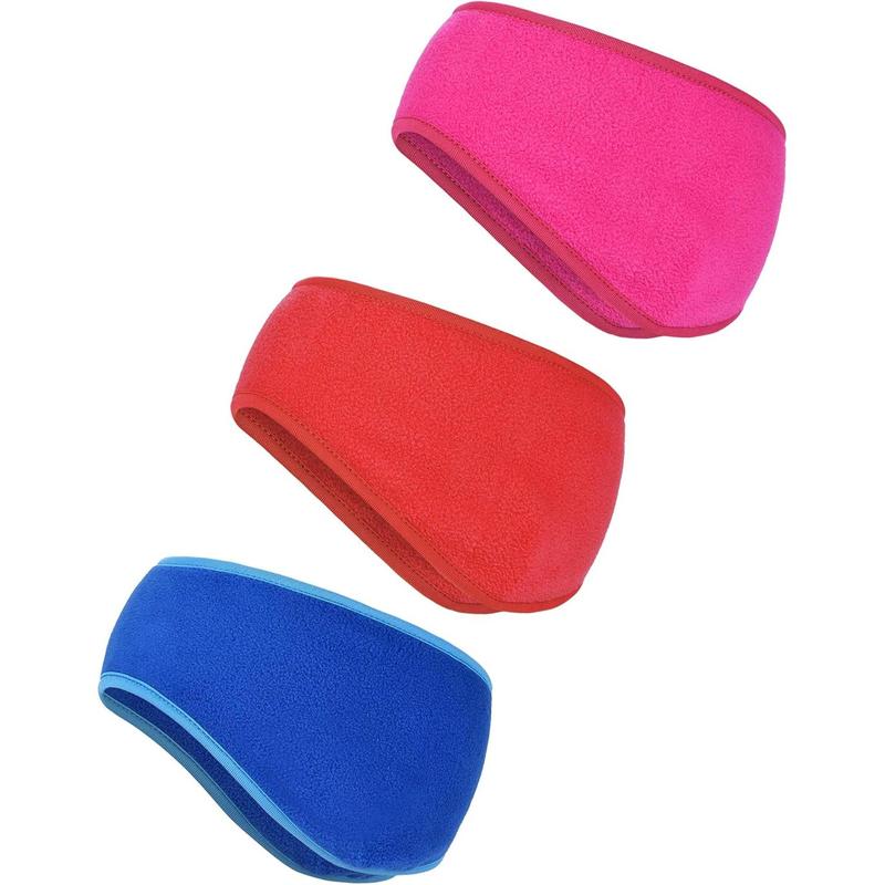 3 Pcs Ear Warmer Fleece Headbands Ear Muffs Winter Running Gear for Women Men Adult