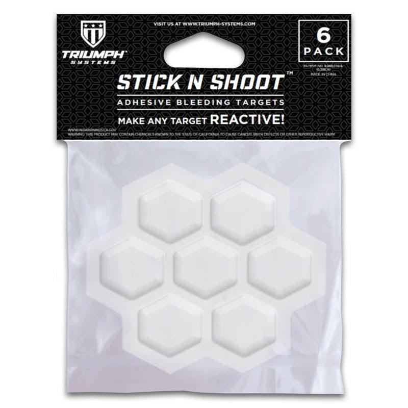 Triumph Stick N Shoot Targets: Reactive Shooting Targets, 6 Adhesive Bleeding Target Pods