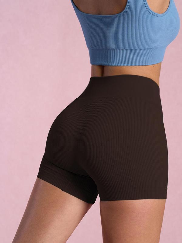 Women's V-cut High Waist Sports Shorts, Comfy Breathable Seamless Short Tummy Control Leggings, Gym Clothing, Gym Clothes, Back To School Outfits, Ladies Summer Sportswear for Yoga Gym Workout Running, Fall Outfits, Fallfreshness