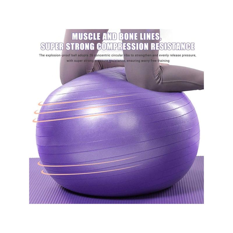 45cm Soft Exercise Ball, Anti-Burst Yoga Ball , Stability Swiss Ball W  Pump For Pregnancy Birthing, Excersize, Workout, Fitness, Balance, Gym