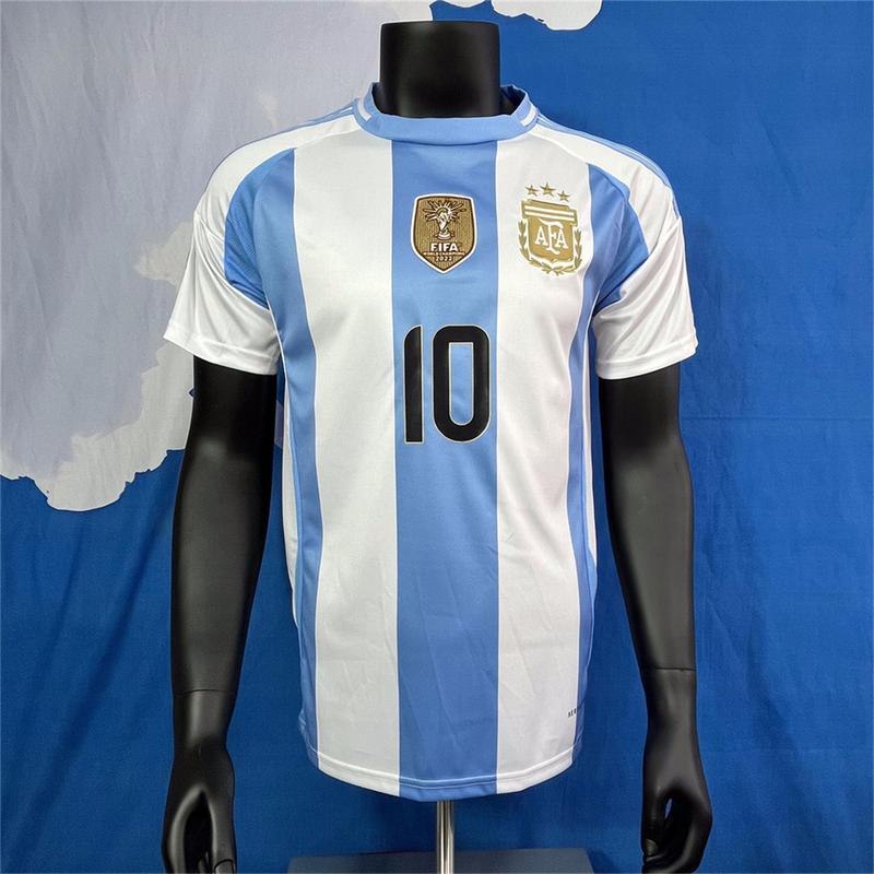 24-25 season new Argentina home Messi No. 10 fan edition classic high quality leisure breathable jersey