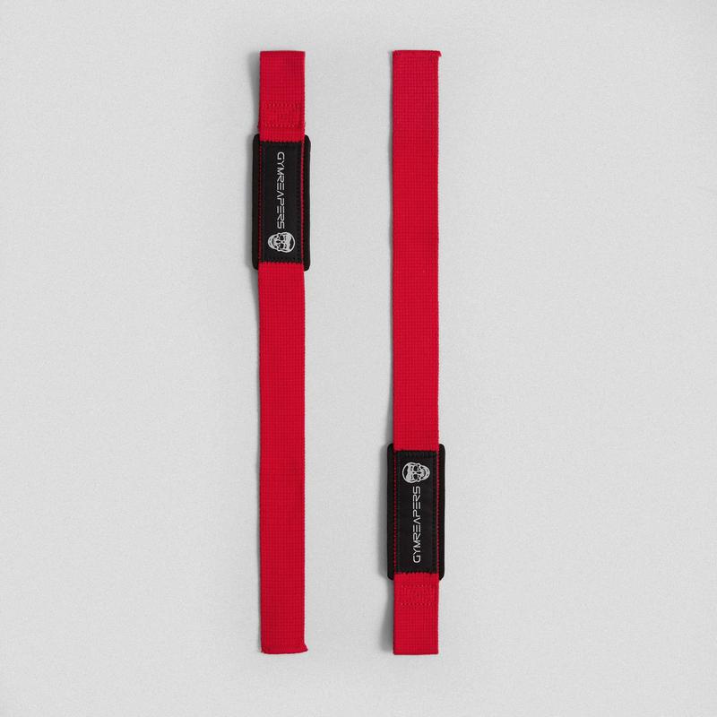 Lifting Straps | Premium Padded Weightlifting Straps - Red Black