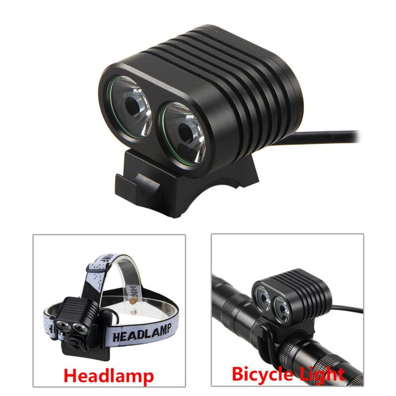 8000lumen 2x LED Cycling Front Bicycle & Bike Light, Bicycle Headlight, Outdoor Cycling Light, Bicycle Accessories