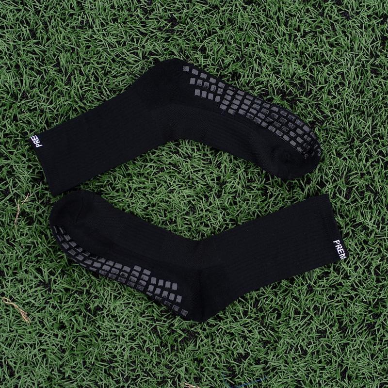 Premier Edge Black Grip Socks