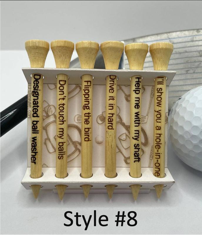 Humorous Golf Tee Gift Set Fore Golfers or Golf Outings equipment