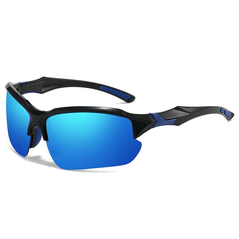 Half Frame Polarized Sunglasses Men's Cycling Running Fishing Sports Sunglasses