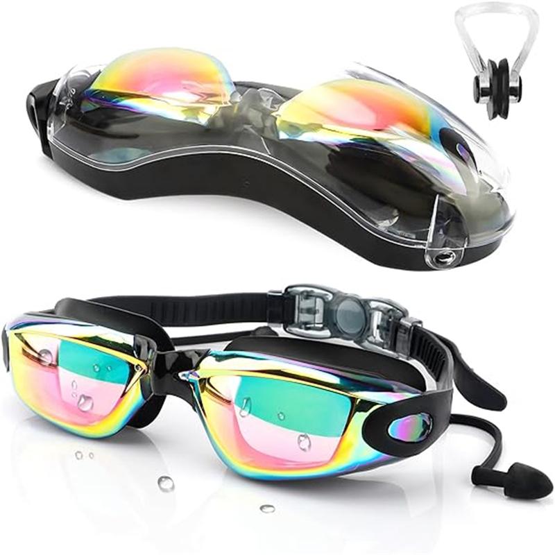 Swim Goggles, Pool Goggles Anti-Fog&Anti-UV No Leaking Adult Men Women Teenagers