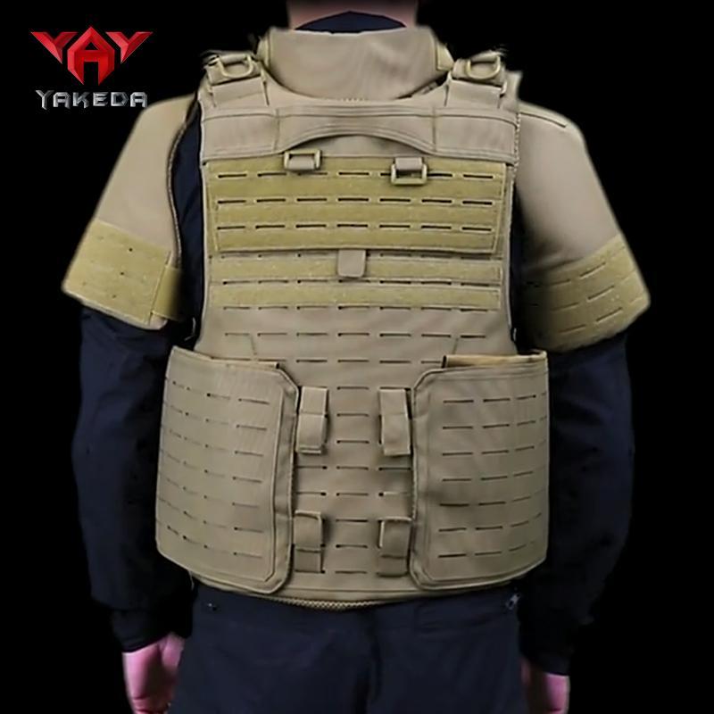 Full Protection Tactical Vest, 1 Count Comfortable Breathable Laser Wear-resistant Anti-tear Multifunctional Vest Equipment for Outdoors, Gym Accessories, Stocking Fillers Gift