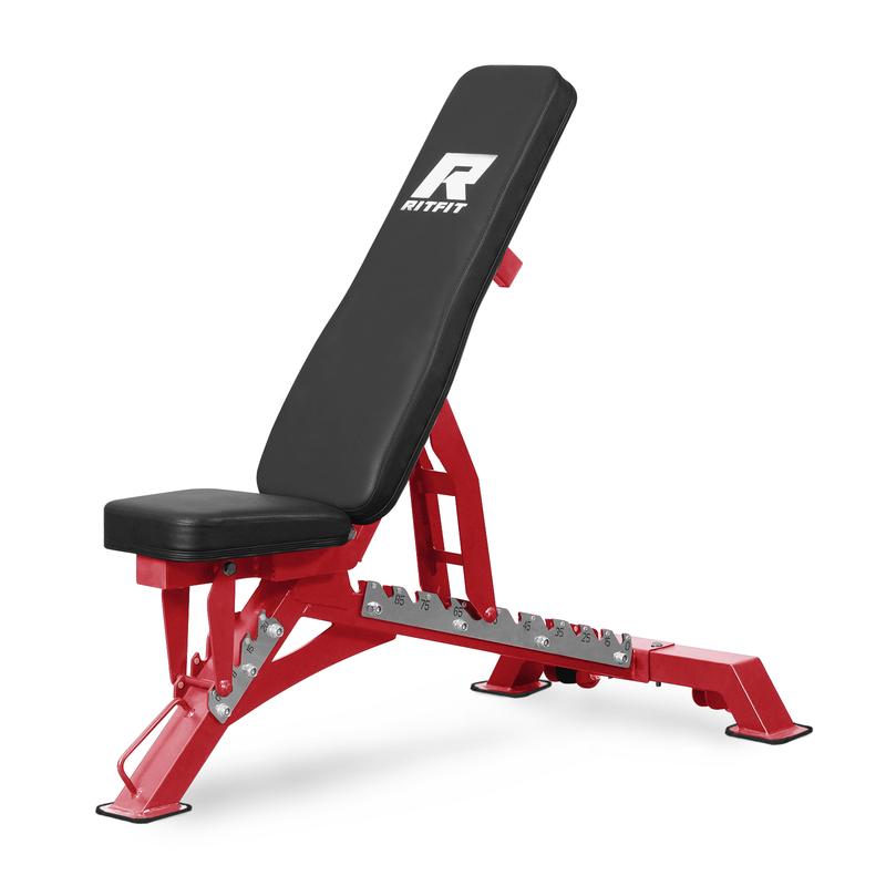 RITFIT Adjustable Weight Bench for Full Body Workouts, Incline, Decline, and Flat Settings - 1300LB Capacity Adjustable Foldable Adjustable Incline