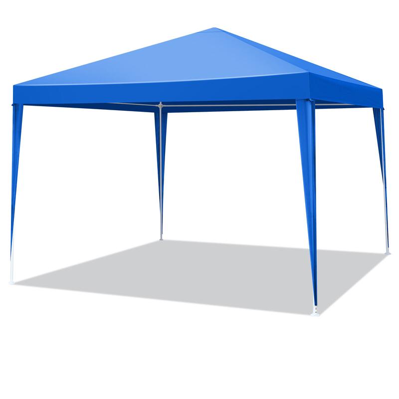 10'x10' Patio Gazebo Waterproof Outdoor Canopy Tent Party Tent With 4 Walls 4