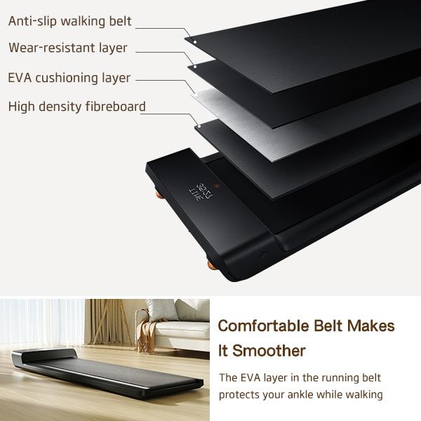 WalkingPad  A1 Pro foldable Treadmill Kingsmith 300 lb user weight 2 in 1 for Home & Office, with Remote Control and Smart App, Wider Walking Belt, 12 Months Warranty