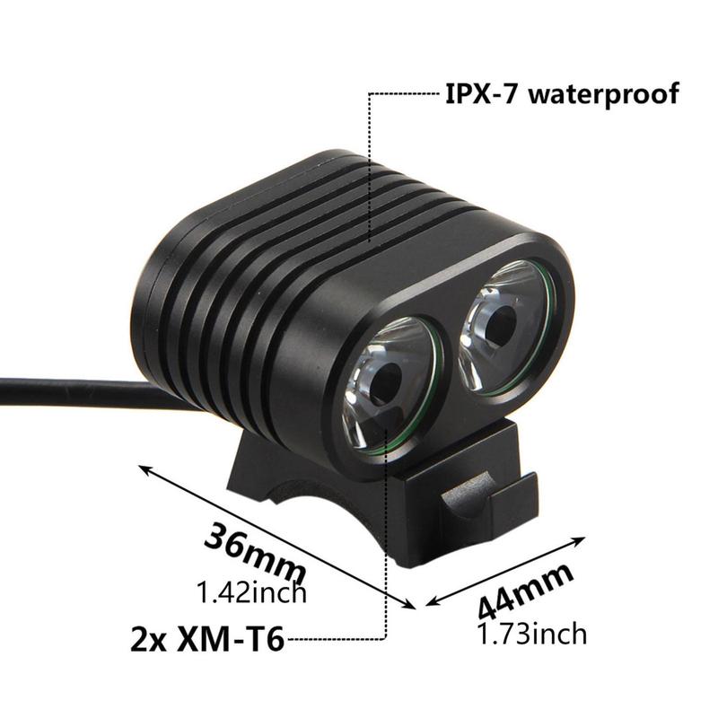 8000lumen 2x LED Cycling Front Bicycle & Bike Light, Bicycle Headlight, Outdoor Cycling Light, Bicycle Accessories