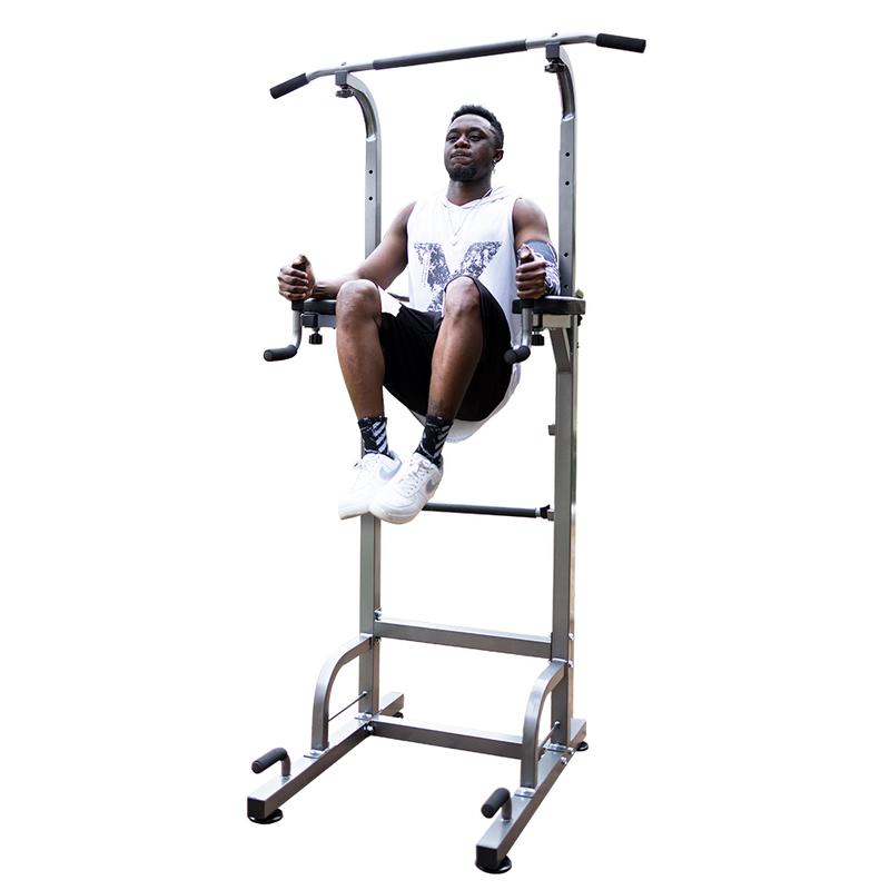 Relife Sports Adjustable Power Tower Dip Station Fitness Pull up Bar Stand for Home Gym, Multi-Function Strength Training Equipment