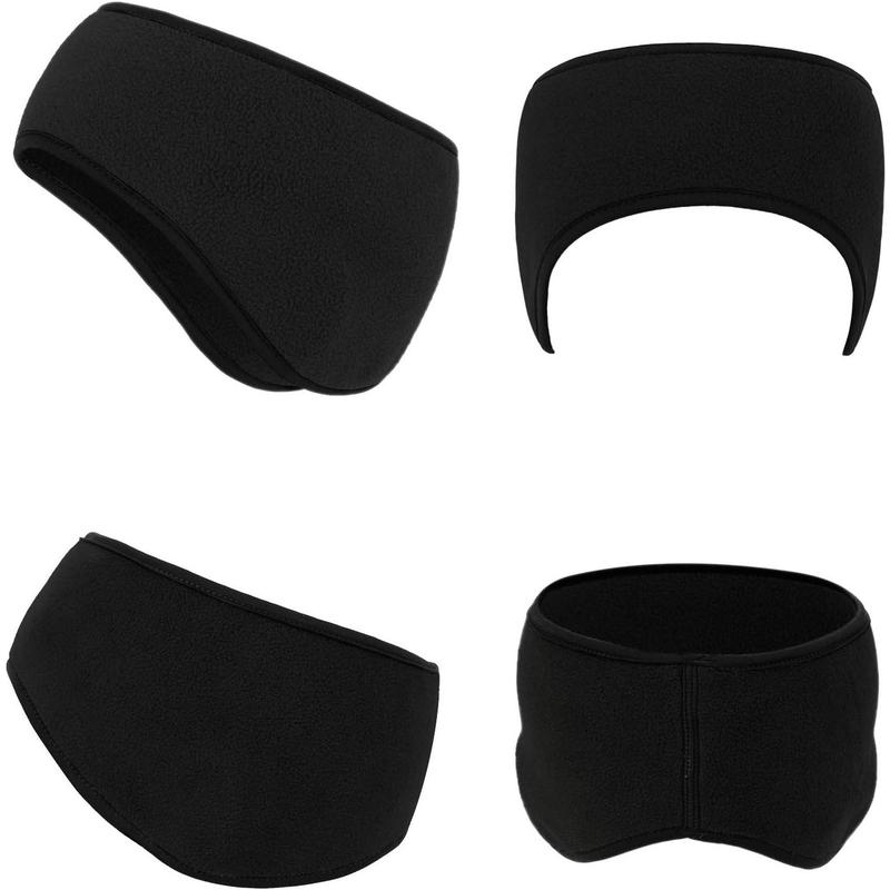 3 Pcs Ear Warmer Fleece Headbands Ear Muffs Winter Running Gear for Women Men Adult